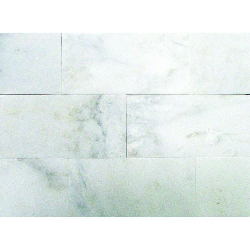 MSI Greecian White 6 in. x 12 in. Polished Marble Floor and Wall Tile