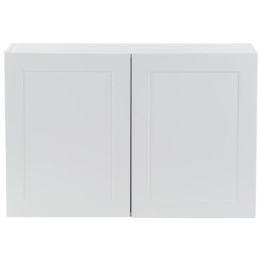 Hampton Bay Cambridge Embled 36x24x12 5 In Wall Cabinet White Hampton Bay Cambridge Embled 36x24x12 5 In Wall Cabinet White