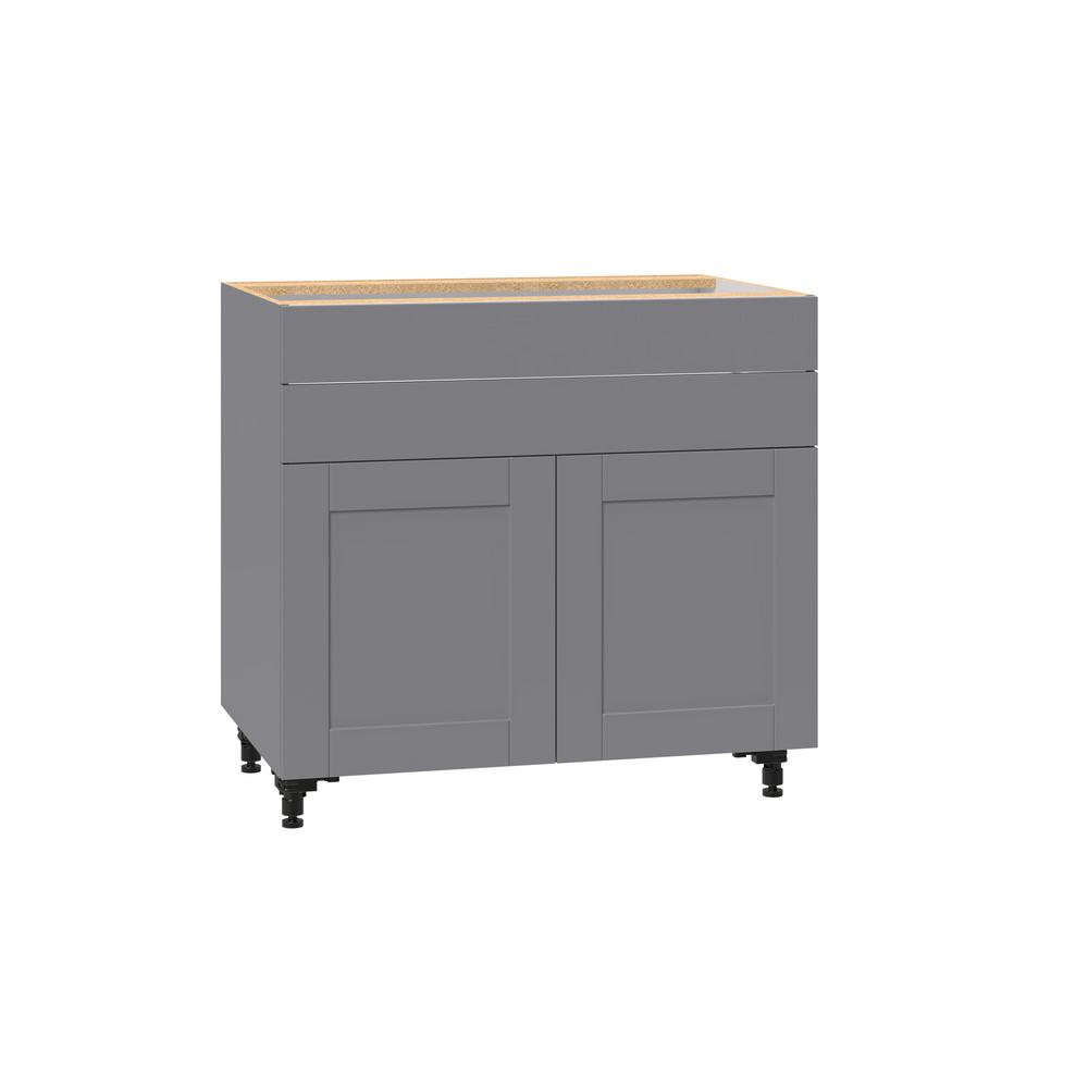 Shaker Base Cabinets in Gray ??? Kitchen ??? The Home Depot