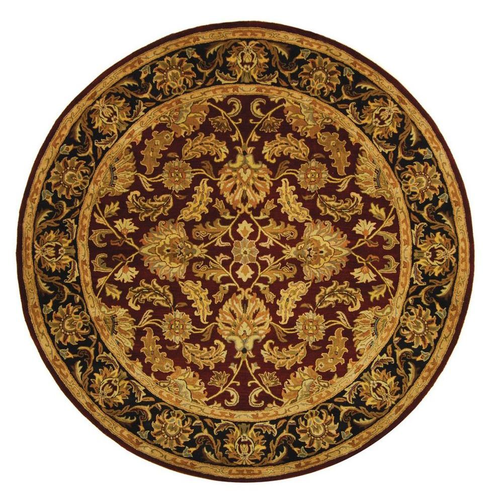 Safavieh Heritage Multi/Red 8 ft. x 8 ft. Round Area RugHG510B8R