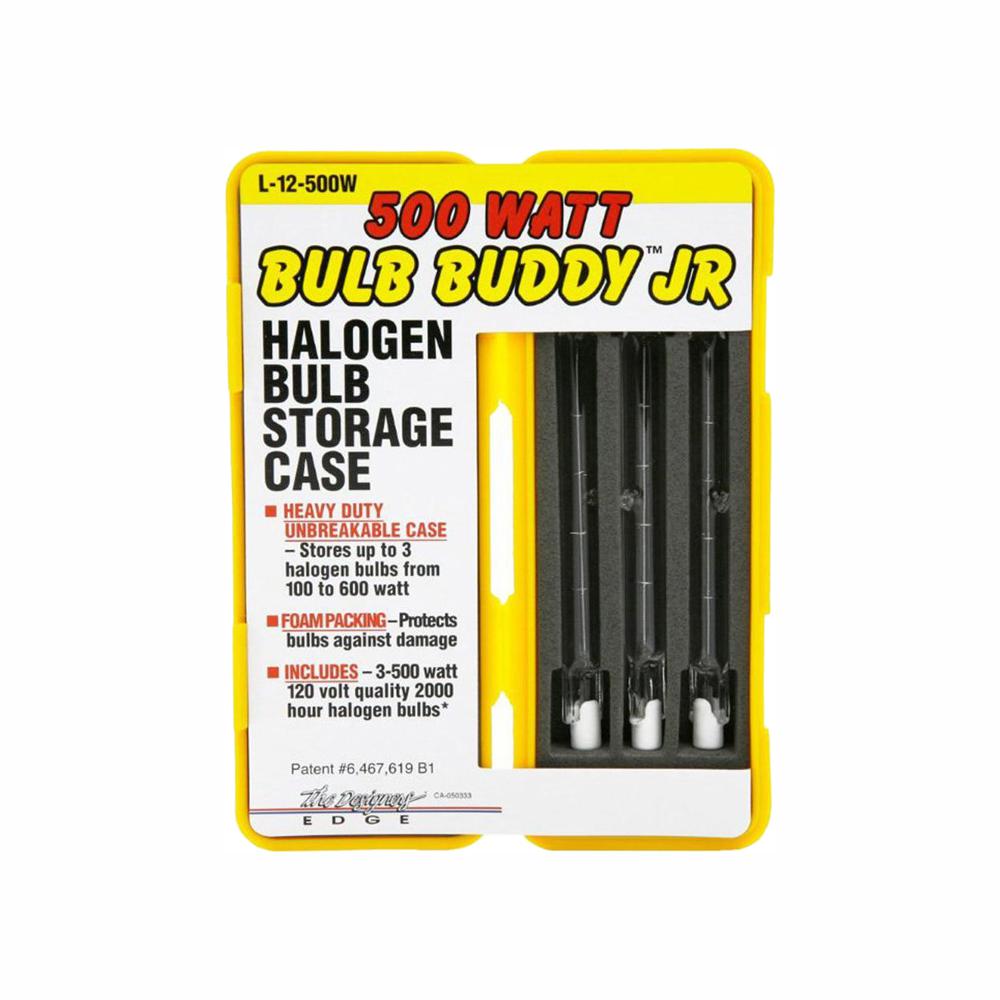 300W T3 Long Life Halogen Bulbs /"Bulb Buddy/" with heavy duty case 6 pack