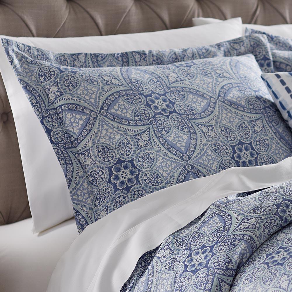 Home Decorators Collection Alfresco Blue Cotton King Pillow Sham Home Decorators Collection Alfresco Blue Cotton King Pillow Sham