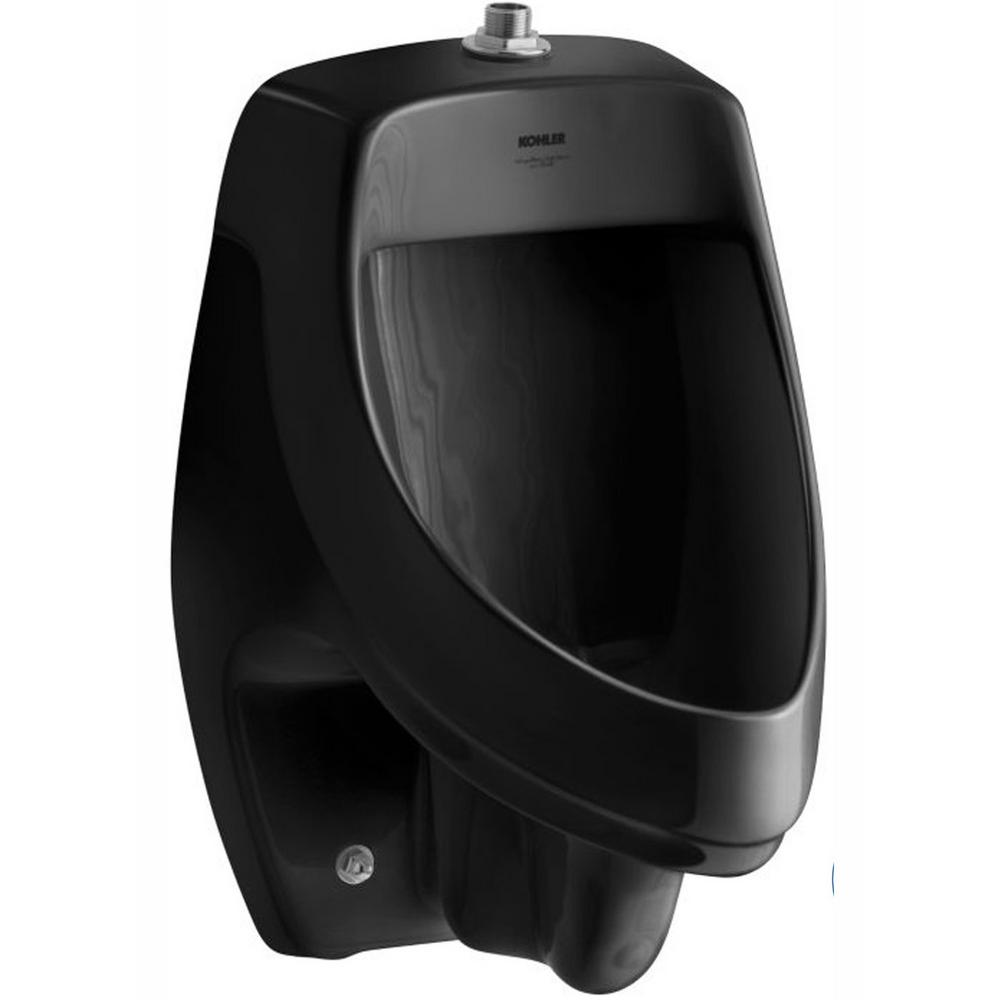 KOHLER Dexter 1.0 GPF Urinal with Top Spud in Black Black ...