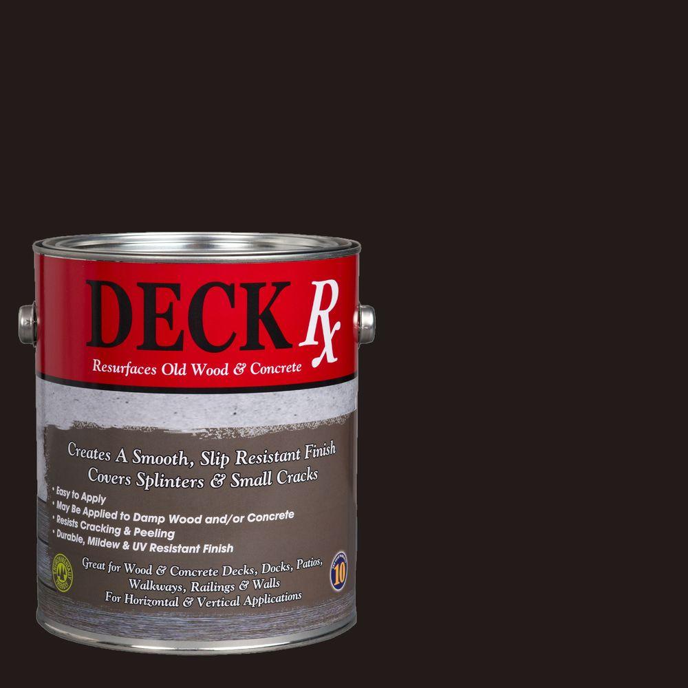 Deck Rx 1 Gal Dark Brown Wood And Concrete Exterior Resurfacer 65051 The Home Depot