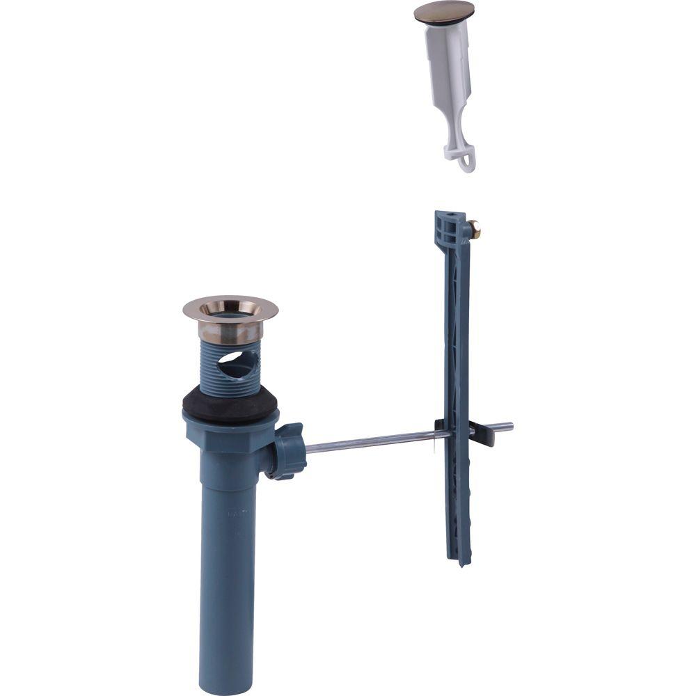 Delta Plastic PopUp Drain Assembly Less Lift Rod in Champagne Bronze