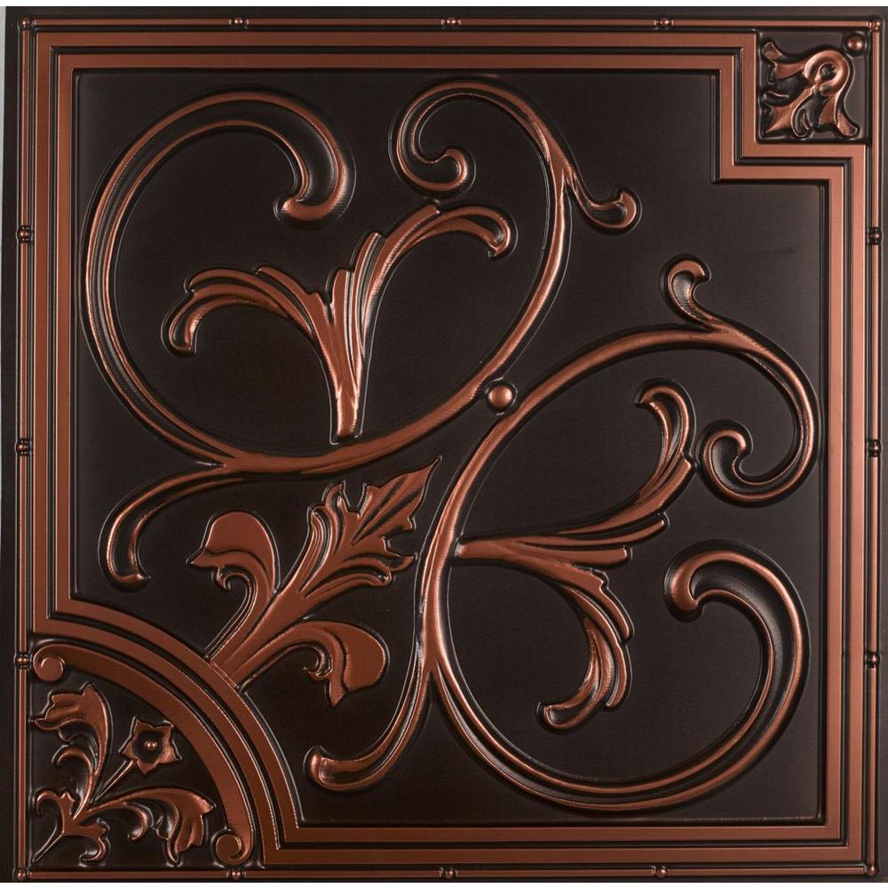 Directional Classic Copper Drop Ceiling Tiles