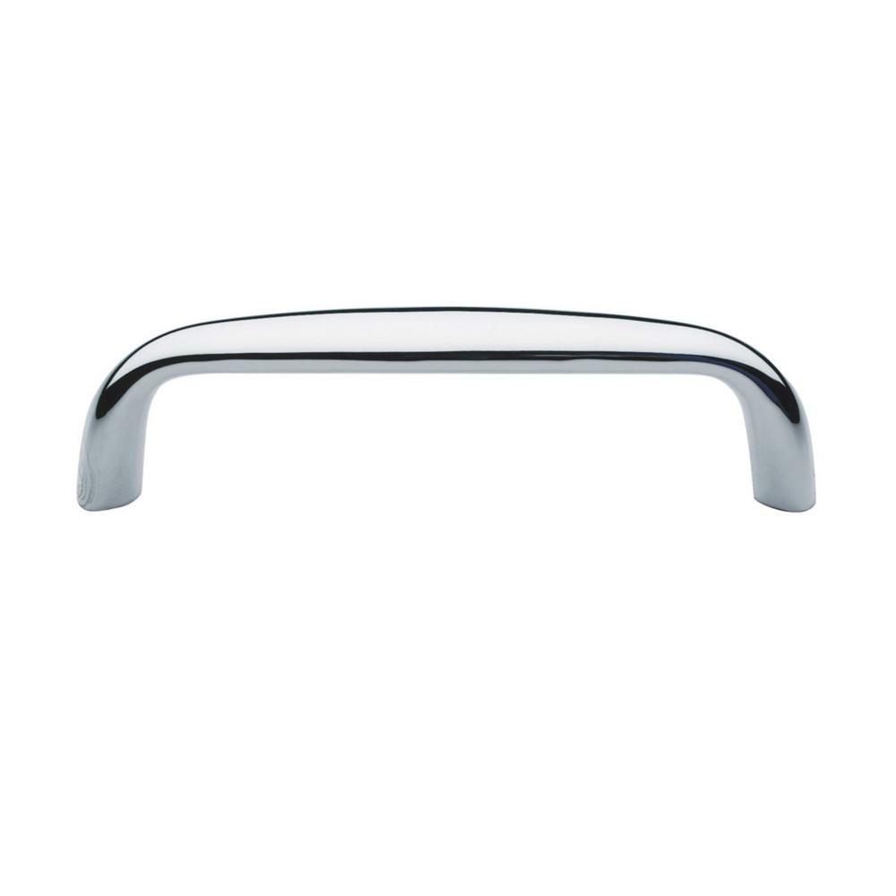 3 1 2 Baldwin Drawer Pulls Cabinet Hardware The Home Depot Polished Chrome Cabinet Pull