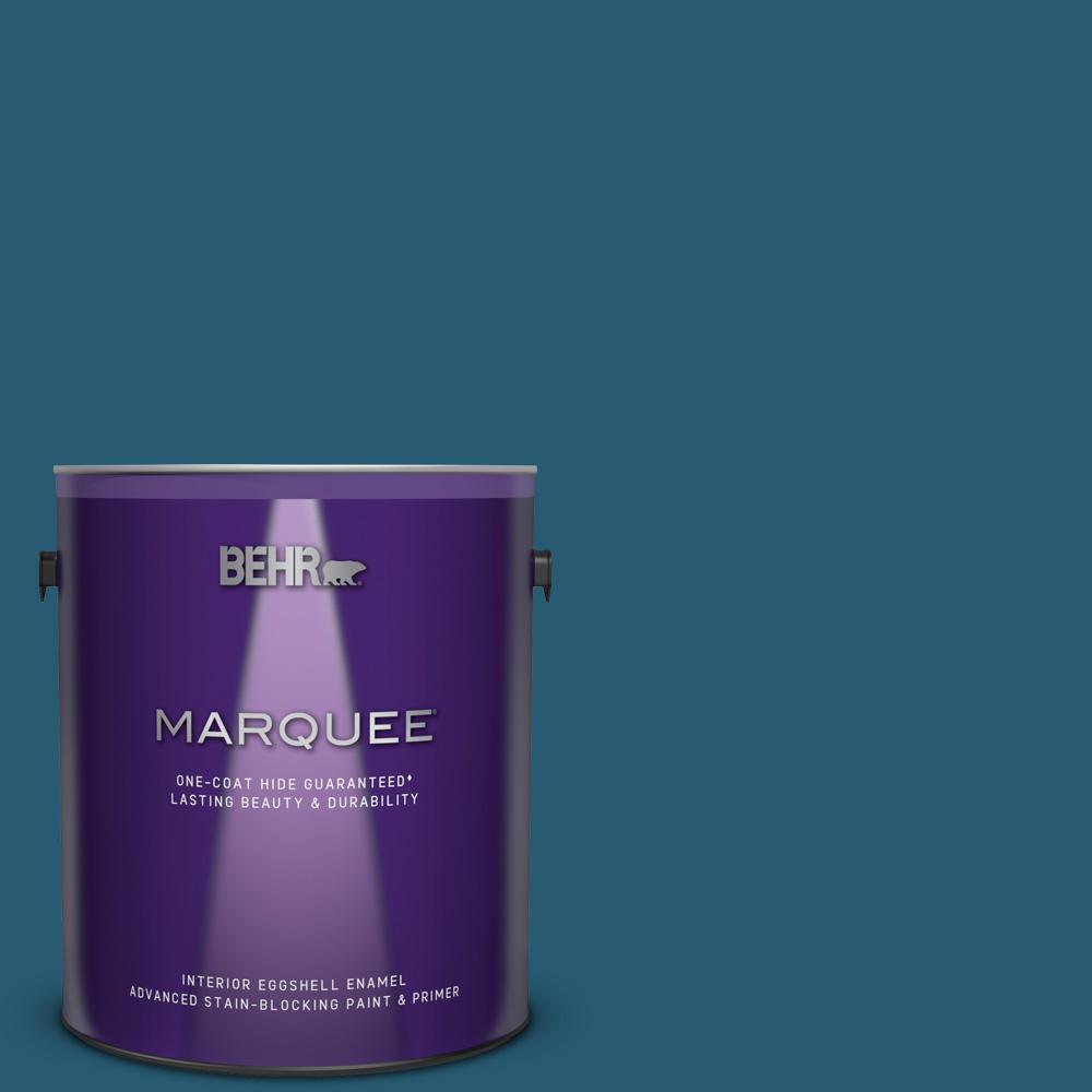 Deep Blue Sea Paint Colors The Home Depot 540d 7 Deep Blue Sea Eggshell Enamel Interior Paint And Primer