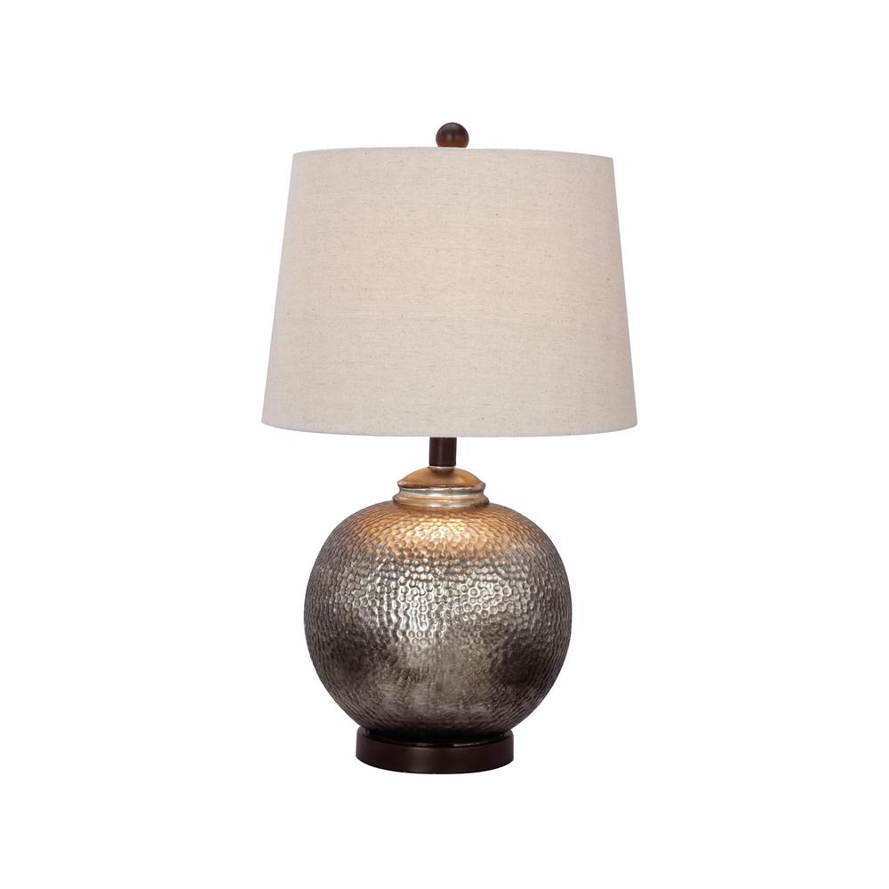 Fangio Lighting 24 in. Antique Brown Mercury Glass and Oil-Rubbed