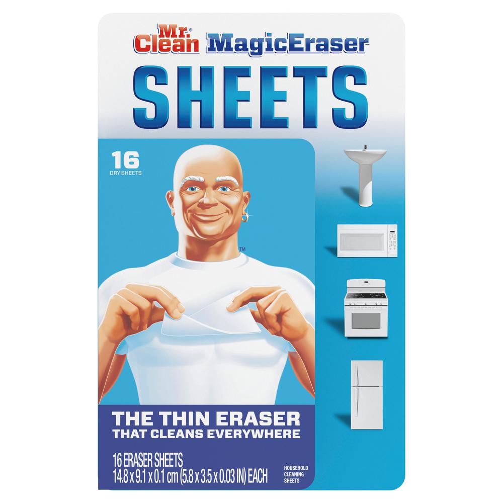 Mr Clean Thin Sheets Magic Eraser Cleaning Wipes 16 Count