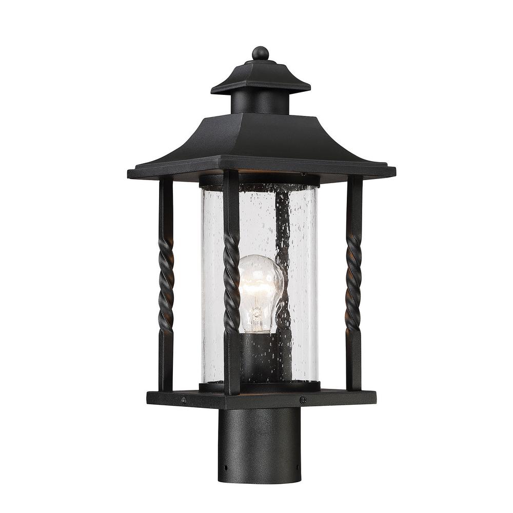 Bohemian Outdoor Lighting Accessories The Trevor 1 Light Black Post Mount