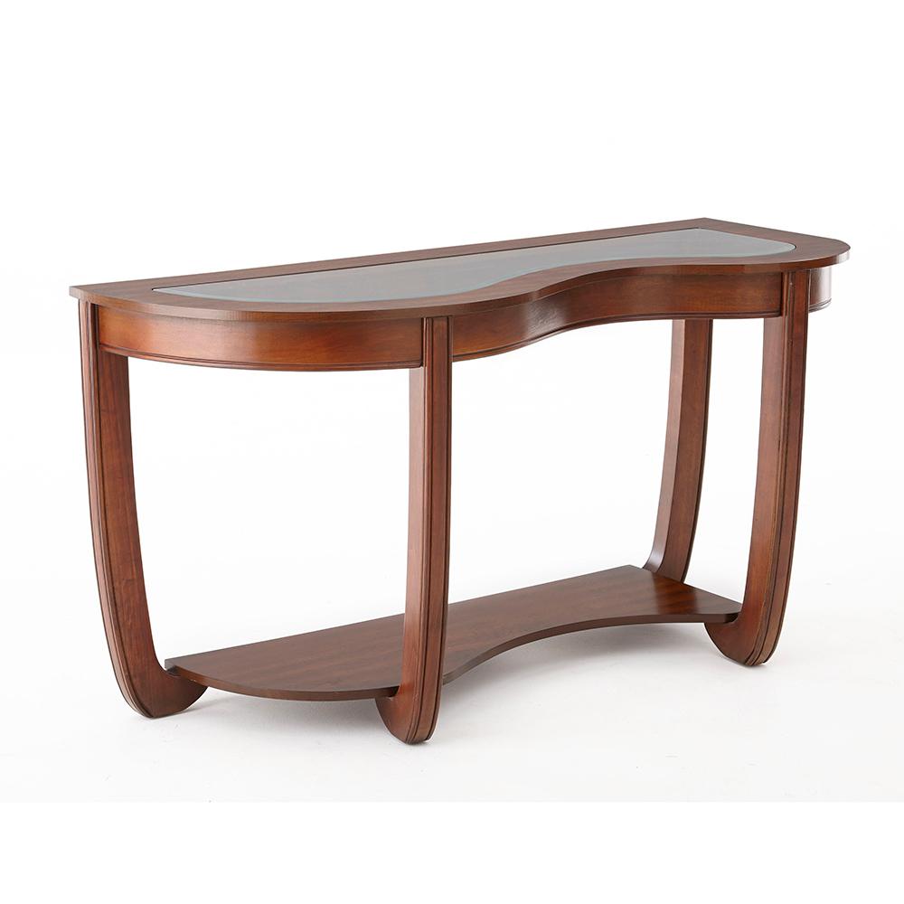 Console Tables Accent The Home Depot London Brown Cherry Sofa Table