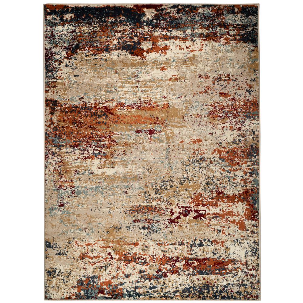 Amer Rugs Allure Burnt Orange/Blue 8 ft. 9 in. x 11 ft. 9 in. Classic