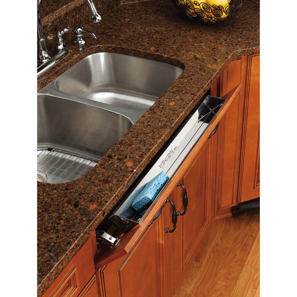 Rev A Shelf 3 In H X 25 W 1 688 D Stainless Tip Out Sink Rev A Shelf 3 In H X 25 W 1 688