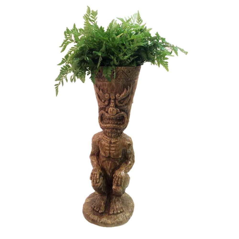 Homestyles 24 In Friki Tiki Full Tikette With Large Planter Makaha Face Natural Finish Beach And Garden Statue 14114 The Home Depot - Tiki Garden Statue Planter Homestyles 24 In Friki Tiki Full Tikette With Large Planter Makaha Face Natural Finish Beach And Garden Statue 14114 The Home Depot - Tiki Garden Statue Planter