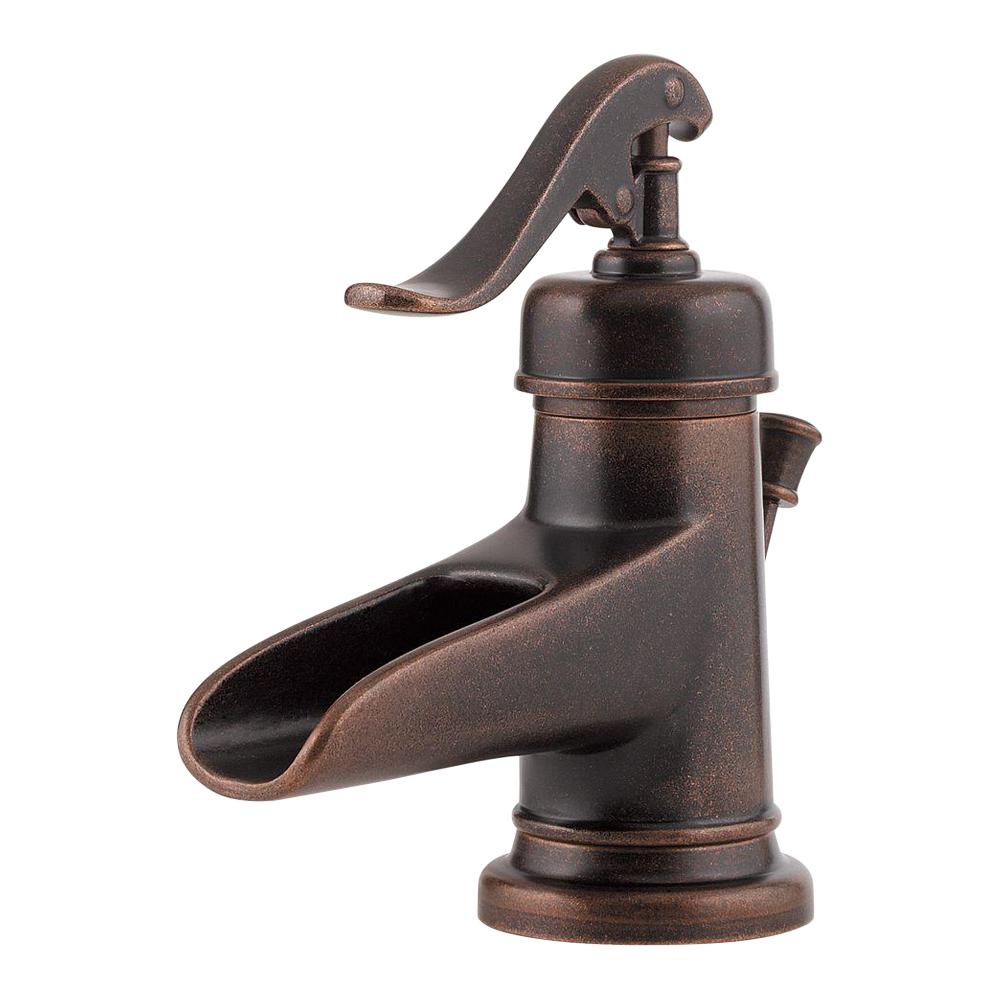 Pfister-Ashfield 4 in. Centerset Single-Handle Bathroom Faucet in Rustic Bronze