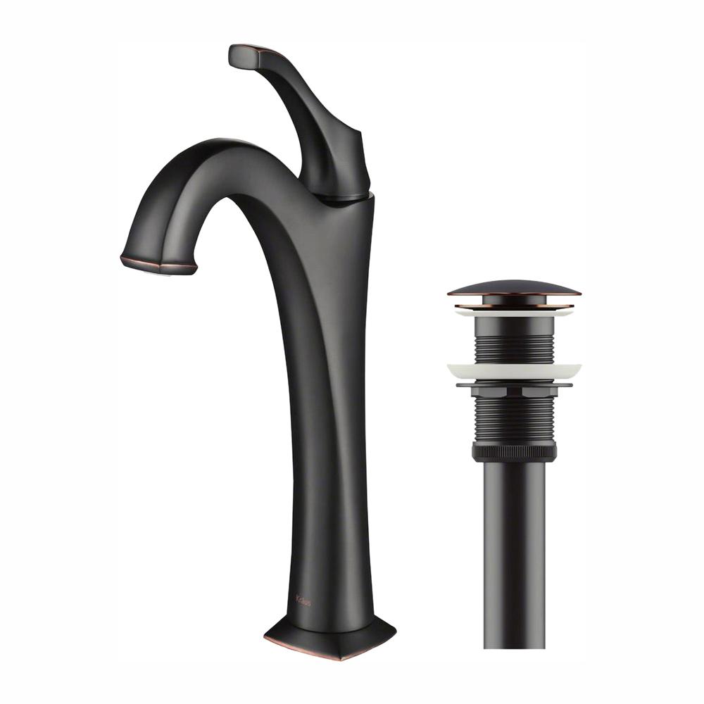 Kraus Arlo Single Hole Single Handle Vessel Bathroom Faucet In Oil