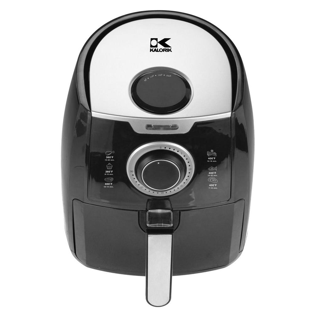 KALORIK 3.2 Qt. Manual Air Fryer in Black-FT 42139 BKDL