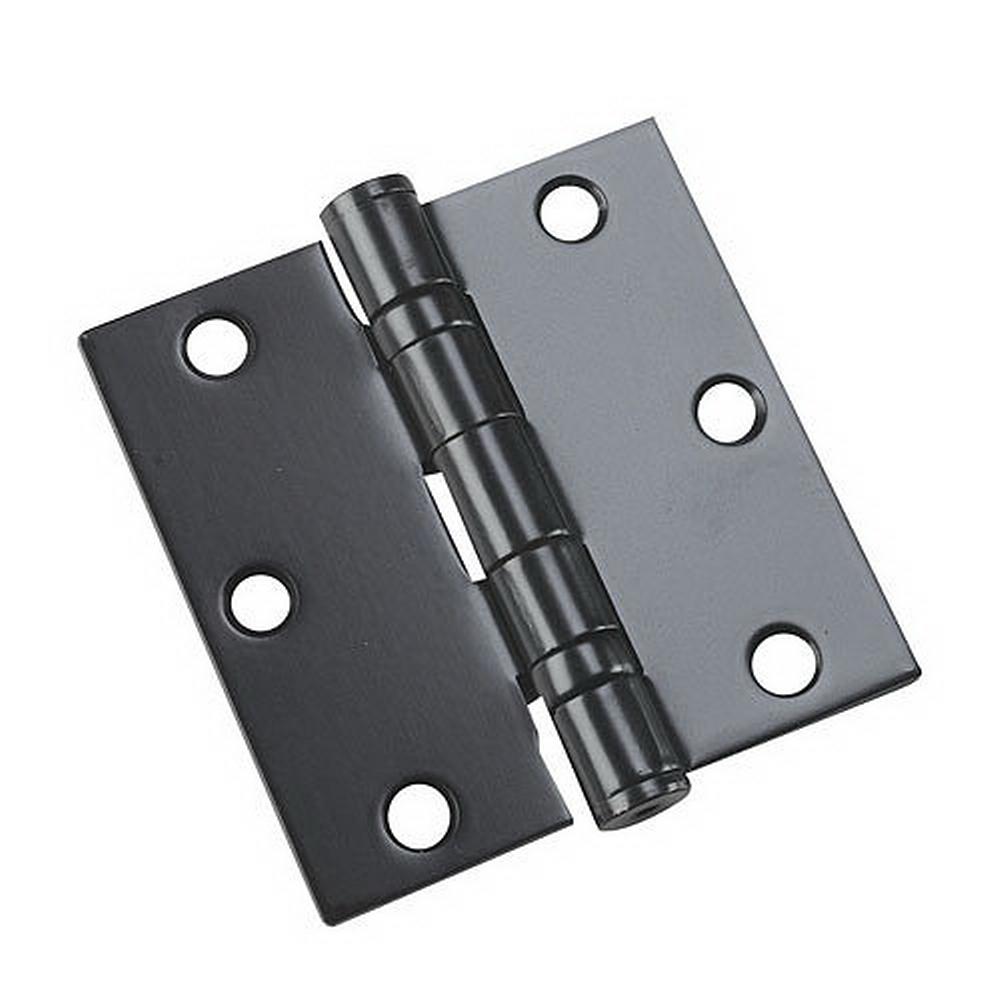Richelieu Hardware Full Mortise Inset Black Hinge (1-Pair ...