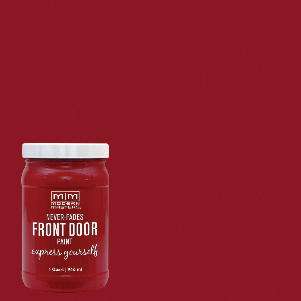 Express Yourself 1 Qt Satin Sophisticated Red Water Based Front Door Paint