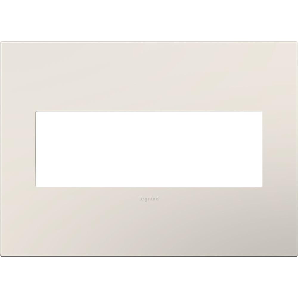 Legrand Adorne 3-Gang 3 Module Wall Plate, Satin Light Almond-AWP3GLA4 ...