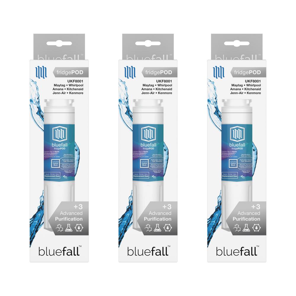 Bluefall 3 Compatible Refrigerator Water Filters Fits Maytag UKF8001