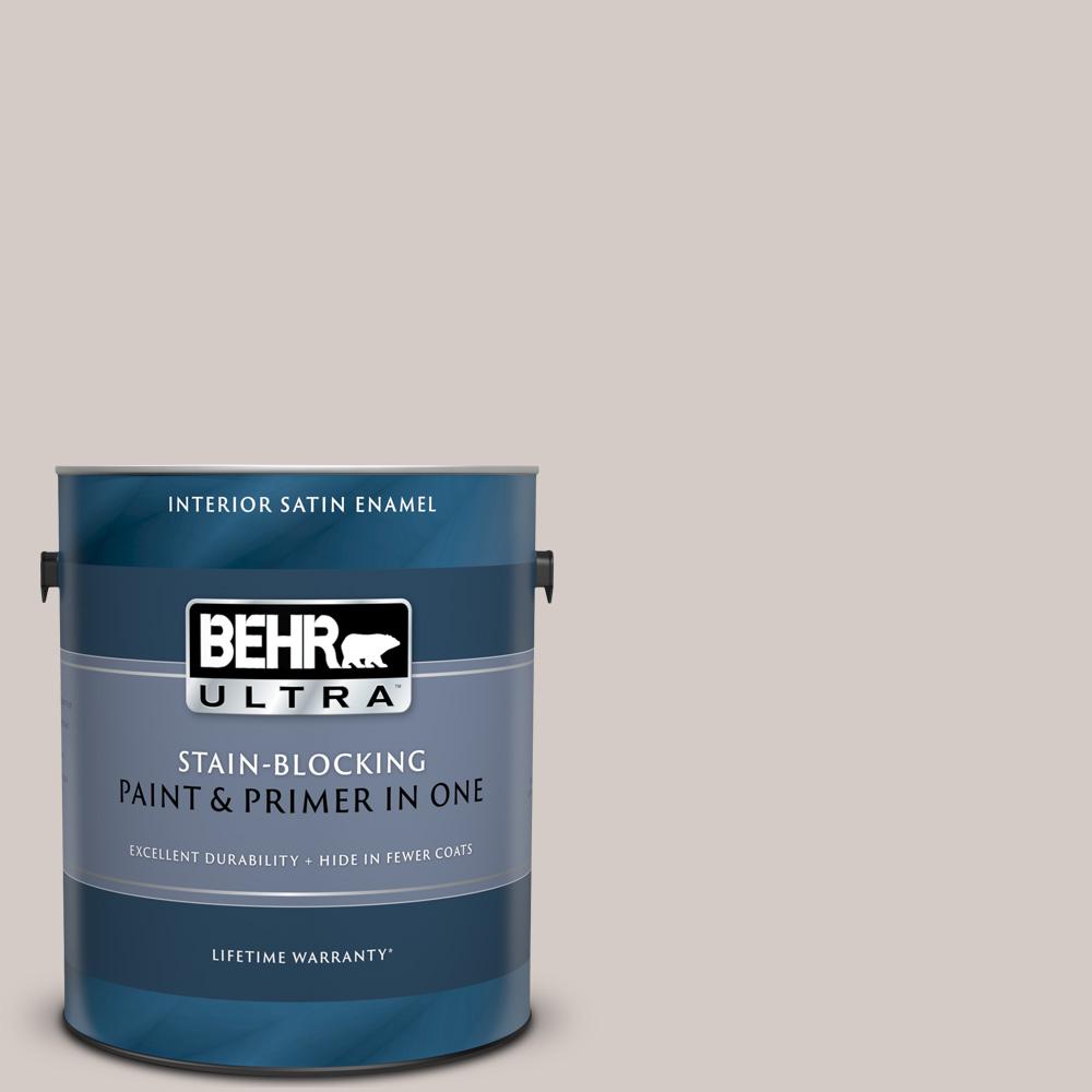 Behr Ultra 1 Gal Ul260 12 Burnished Clay Satin Enamel Interior Paint And Primer In One