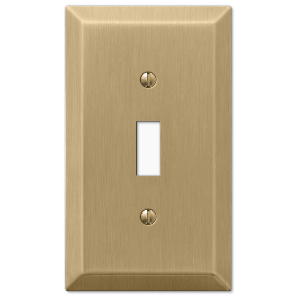 Amerelle Century 1 Toggle Wall Plate Brushed Bronze Amerelle Century 1 Toggle Wall Plate Brushed Bronze