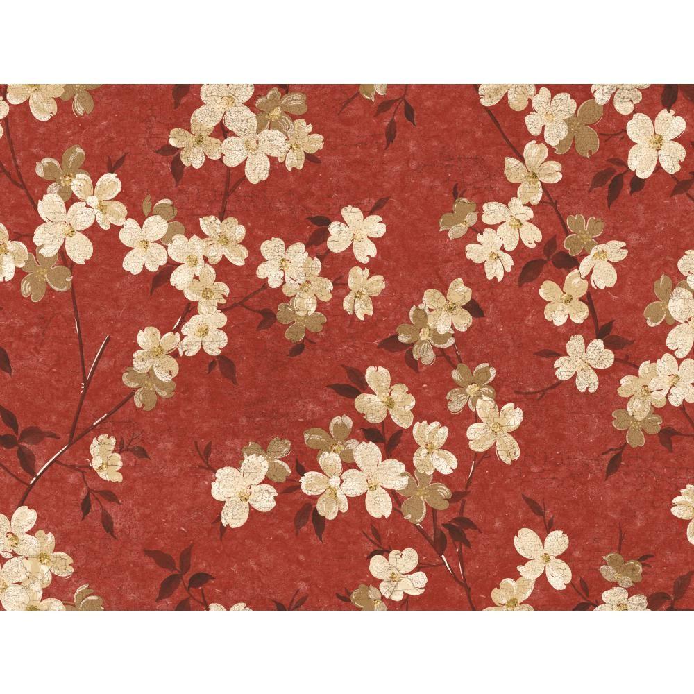 York Wallcoverings Dogwood Wallpaper-WW4445 - The Home Depot