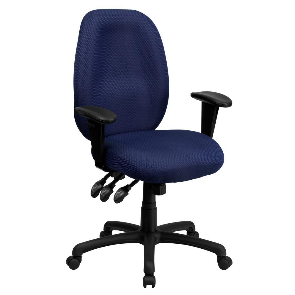 Flash Furniture High Back Navy Fabric Multi Functional Ergonomic Flash Furniture High Back Navy Fabric
