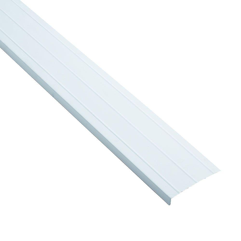 Gibraltar Building Products 6 in. x 144 in. Birch White Aluminum FasciaAFH6WH The Home Depot