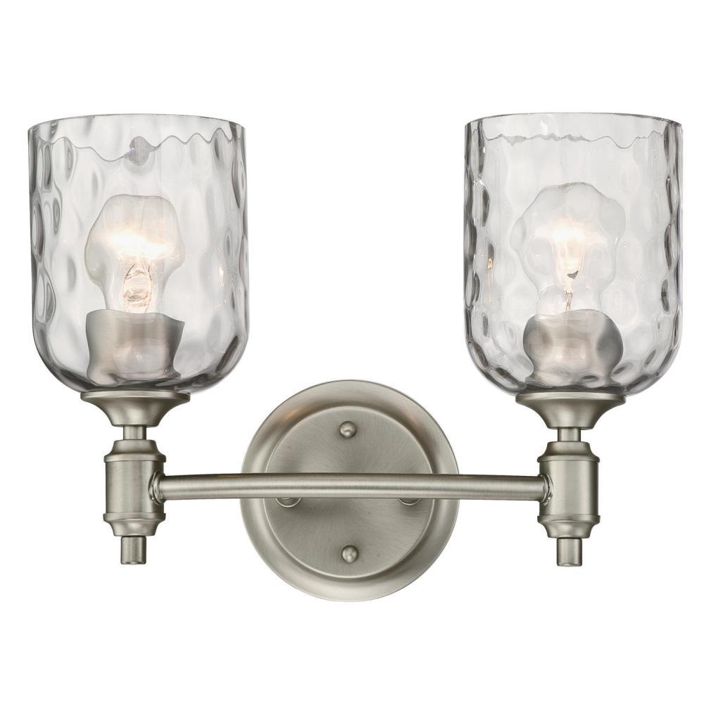 Westinghouse Basset 2-Light Dark Pewter Wall Mount Bath Light-6326500 - The Home Depot