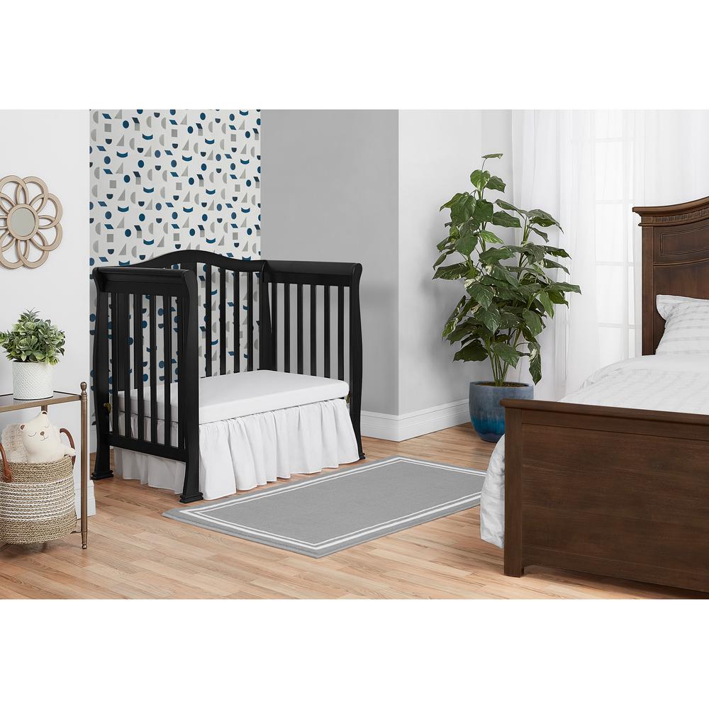 Dream On Me Naples Black 4 In 1 Convertible Mini Crib 633 K The