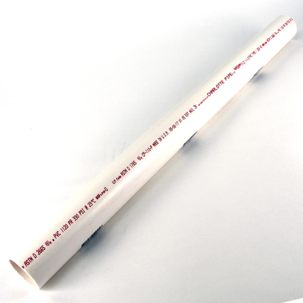 JM eagle 3 in. x 10 ft. PVC Schedule 40 DWV Foamcore Pipe53723 The