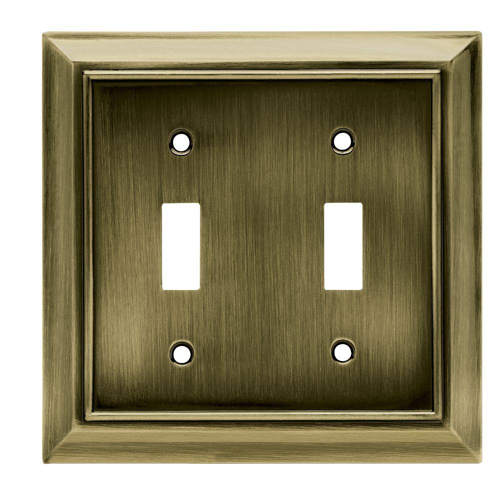 Toggle Square Brass Light Switch Plates Wall The Home Depot - Decorative Wall Switch Plates Home Depot Toggle Square Brass Light Switch Plates Wall The Home Depot - Decorative Wall Switch Plates Home Depot
