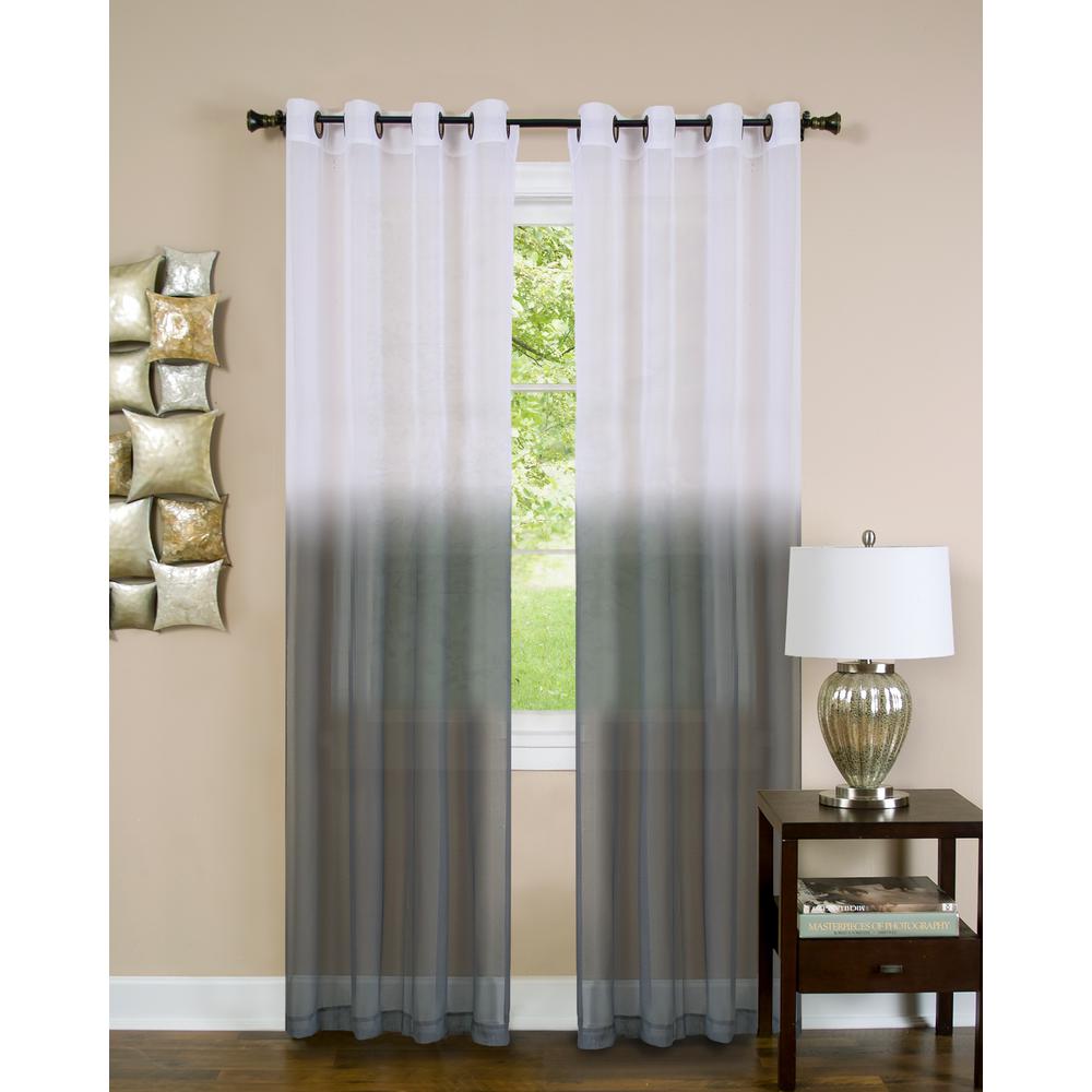 Black Sheer Curtains Curtains Drapes The Home Depot