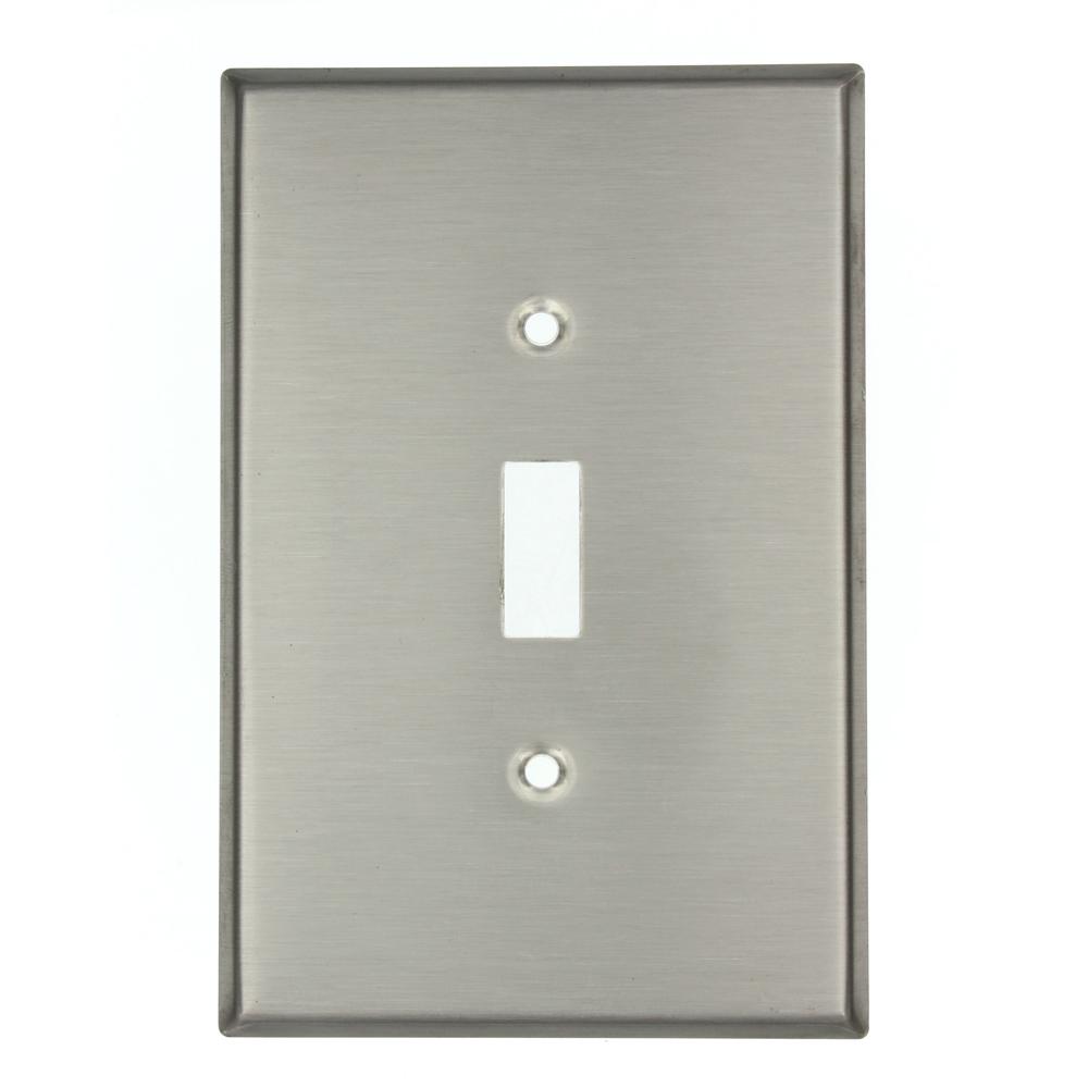 Leviton 1 Gang Toggle Oversized Stainless Steel Wall Plate - Leviton Jumbo Stainless Steel Wall Plates Leviton 1 Gang Toggle Oversized Stainless Steel Wall Plate - Leviton Jumbo Stainless Steel Wall Plates