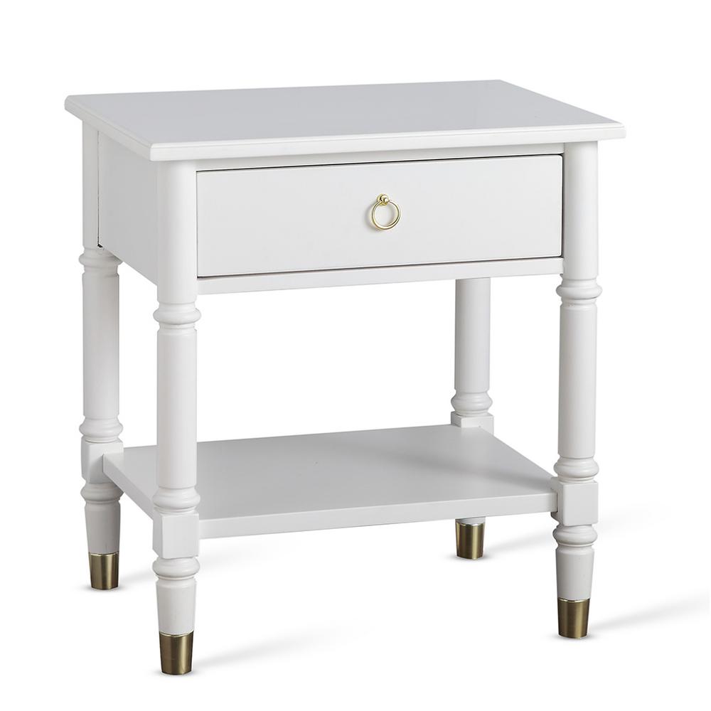 Qualtiy Components Ellison "2 Drawer" White Nightstand 8261050 The
