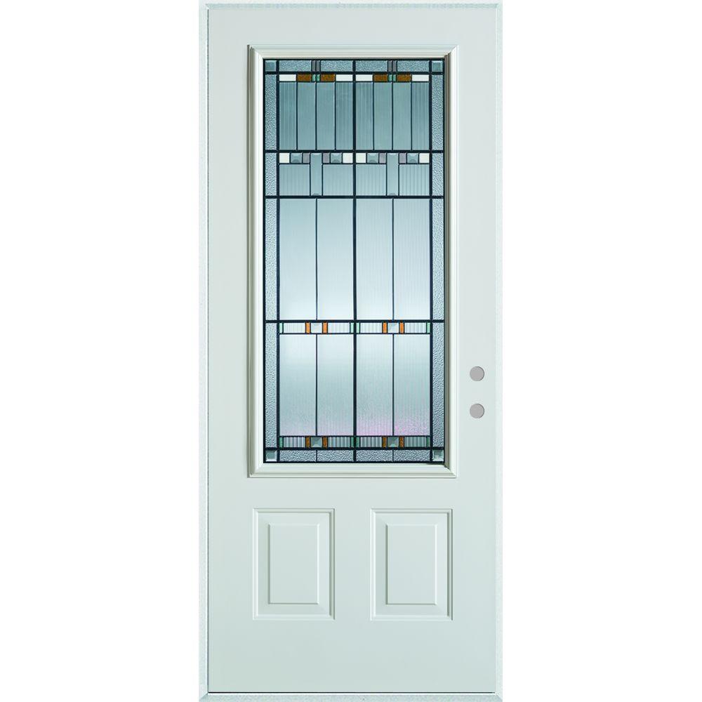 Stanley Doors 32 In X 80 In Architectural 3 4 Lite 2 Panel