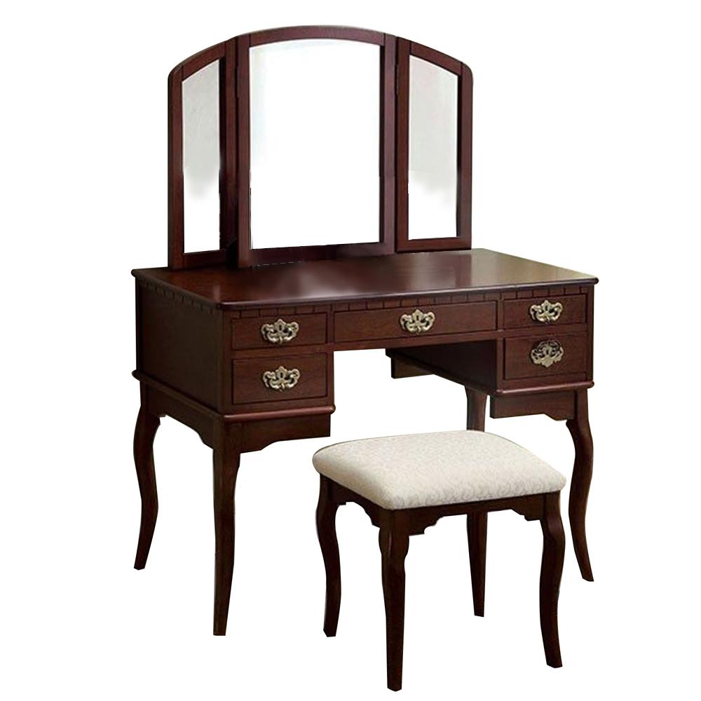 William's Home Furnishing Ashland Cherry Vanity TableCMDK6405CH The