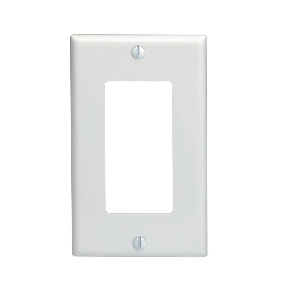 Leviton White 1 Gang Decorator Rocker Wall Plate Pack R52 88601 00w The Home Depot - Decorative Wall Switch Plates Home Depot Leviton White 1 Gang Decorator Rocker Wall Plate Pack R52 88601 00w The Home Depot - Decorative Wall Switch Plates Home Depot