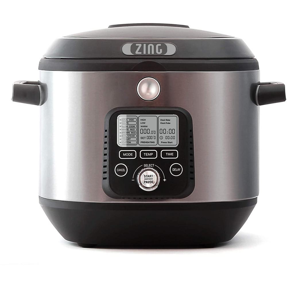 Zing 6 Qt. Stainless Steel Sous Vide Multicooker with Vacuum Sealer