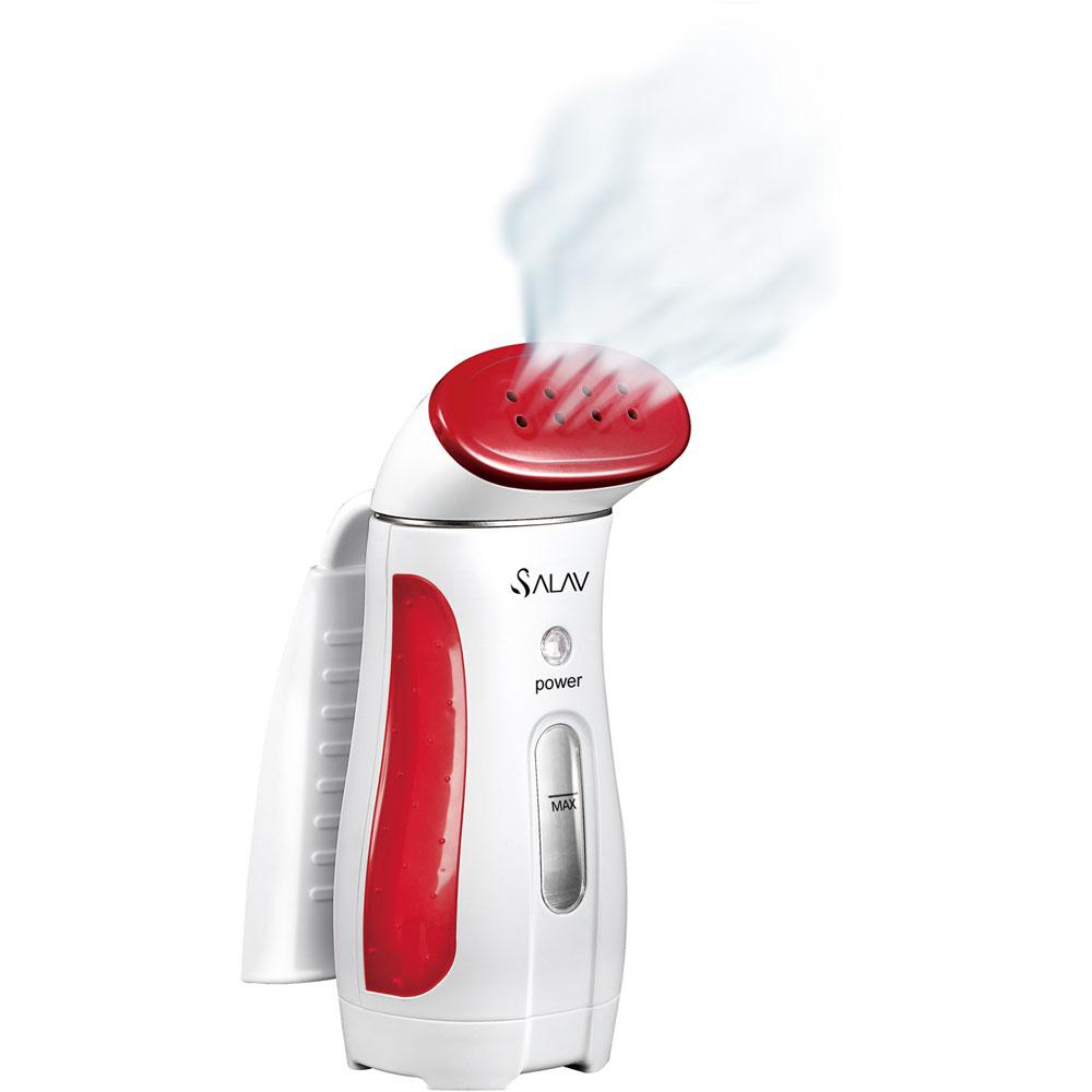 Salav Travel Handheld Garment Steamer Ts 01 Red The Home Depot