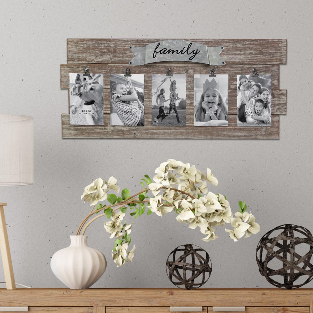 Rustic Wooden Collage Picture Frames Easy Craft Ideas