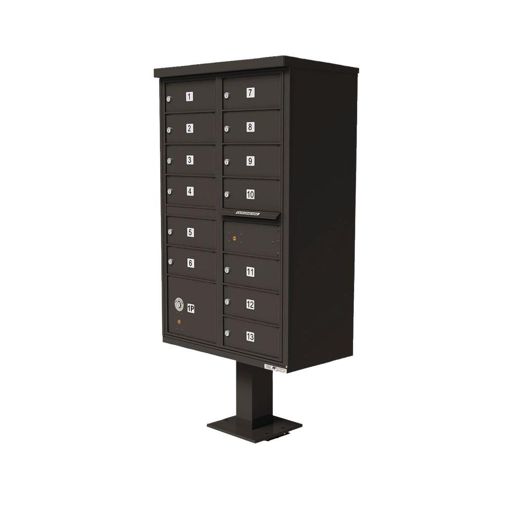 Florence Vital 1570 13 Mailboxes 1 Parcel Locker 1 Outgoing Pedestal