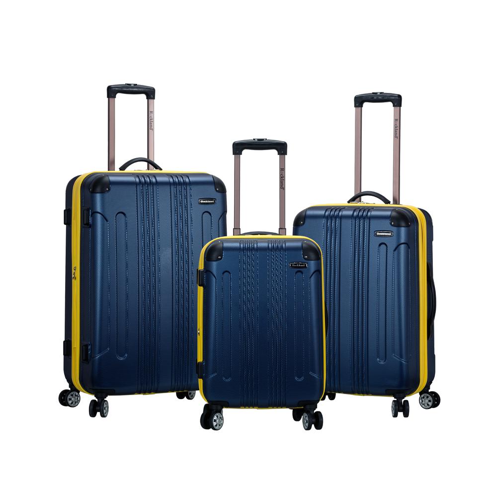 Rockland Sonic 3-Piece Hardside Spinner Luggage Set, Navy, Blue was $480.0 now $144.0 (70.0% off)