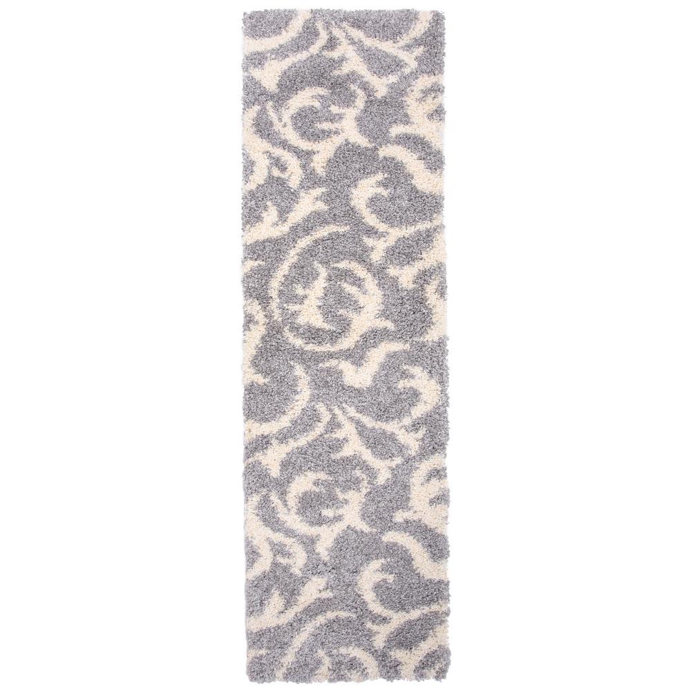 World Rug Gallery Modern Scroll Soft Plush 2 X 7 Runner World Rug Gallery Modern Scroll Soft Plush 2 X 7 Runner Gray 903gray2x7 The Home Depot