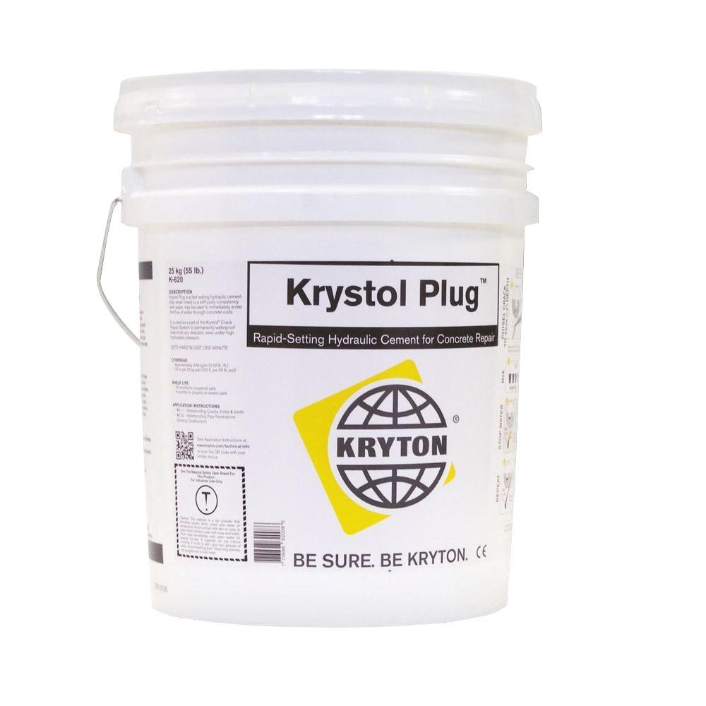 Krystol Plug 55 lbs. of Rapid Setting Concrete Repair Hydraulic Cement