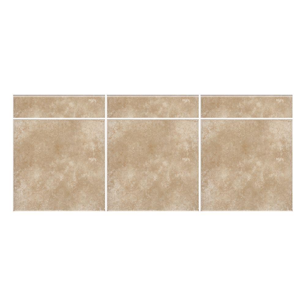 Daltile Catalina Canyon Noce 3 In X 12 In Porcelain Bullnose