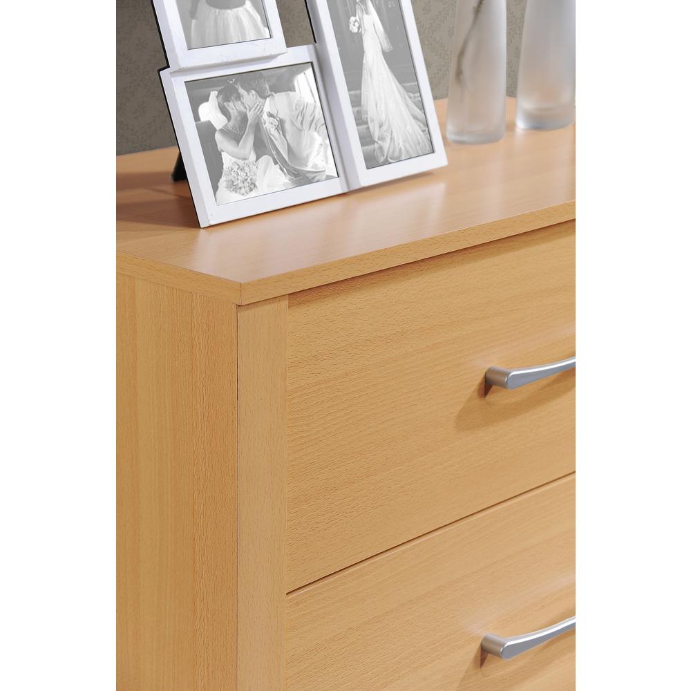 Hodedah 4 Drawer Beech Chest Hi4dr The Home Depot 2